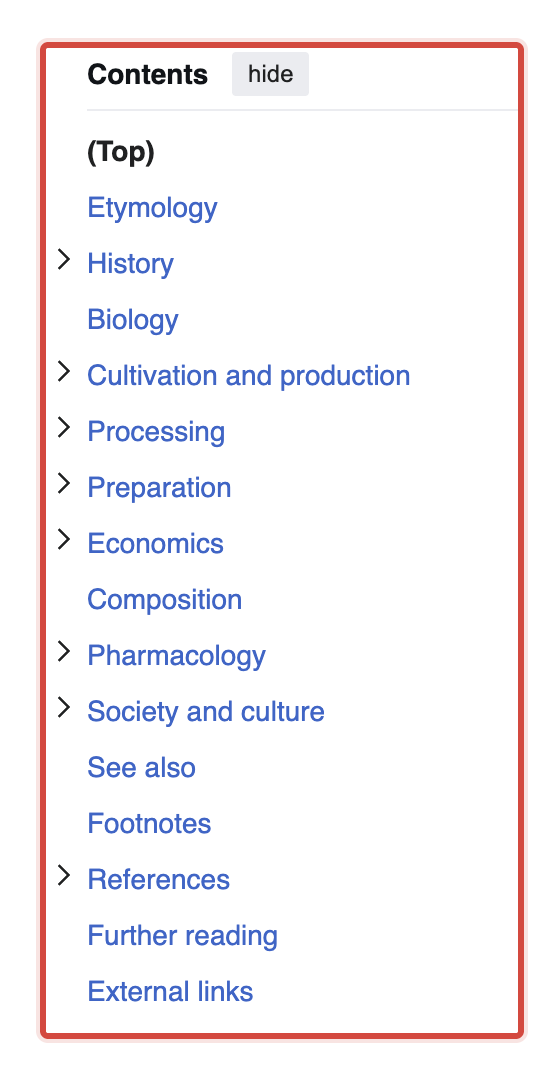 Headings