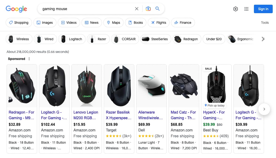 Results for: gaming mouse