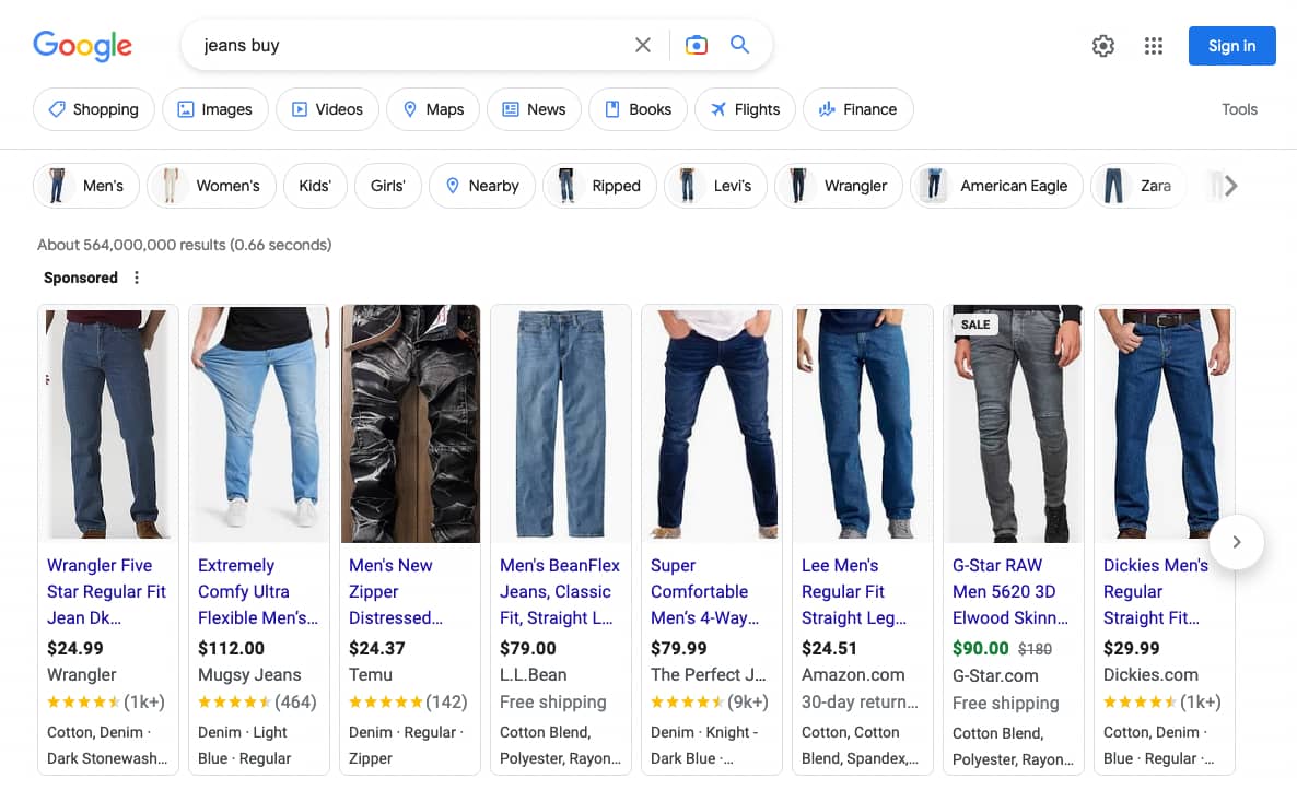 Results for: jeans buy