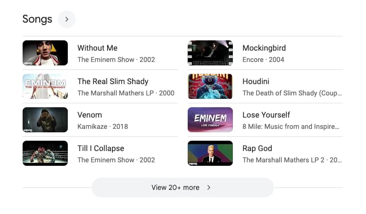Results for: Eminem