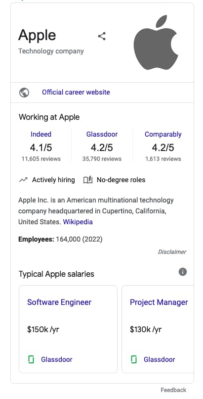 Results for: Apple jobs