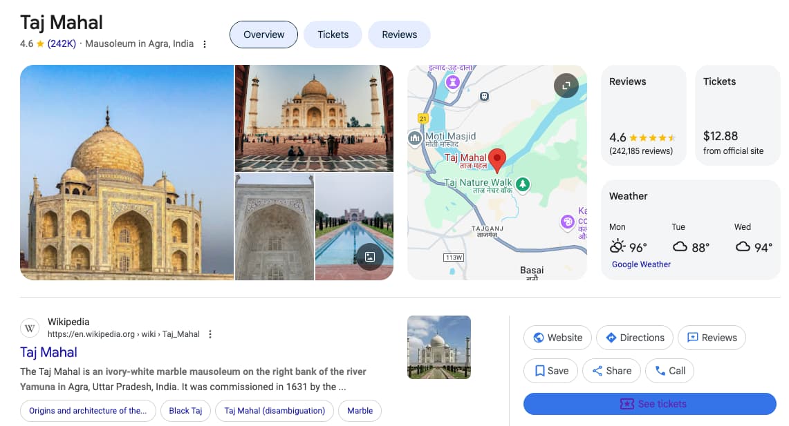 Results for: Taj Mahal