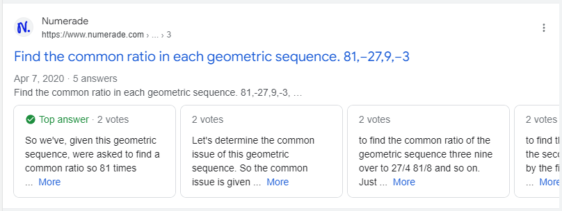 Results for: Answers