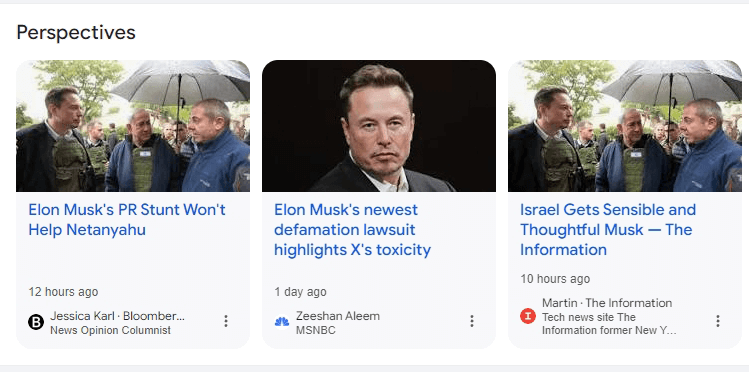 Mobile results for: Elon Musk with author_description