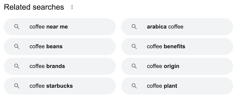 Related Searches for Coffee