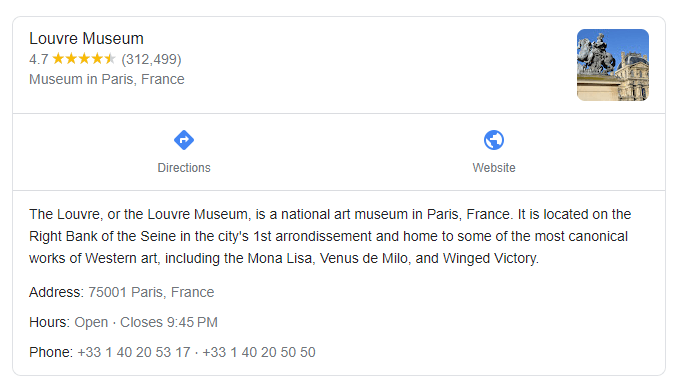 Results for: Louvre