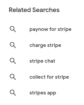 Related Searches overview