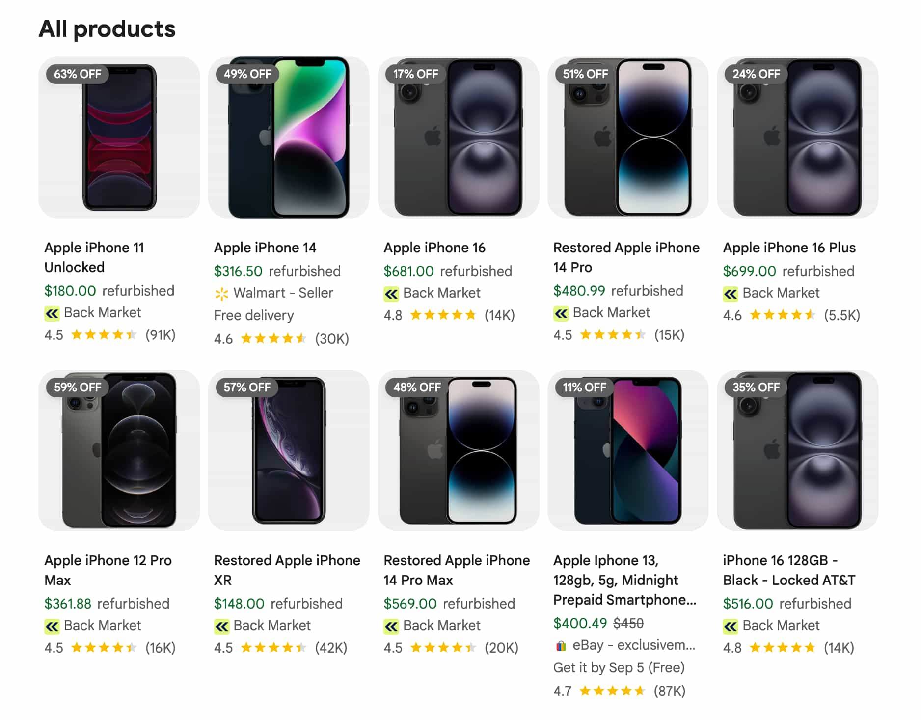 Results for: iphone using shoprs filter parameter