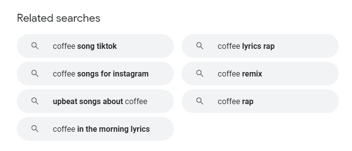 Related Searches for coffee