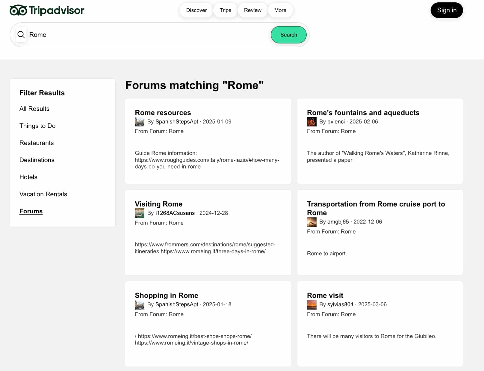 Example for Forums