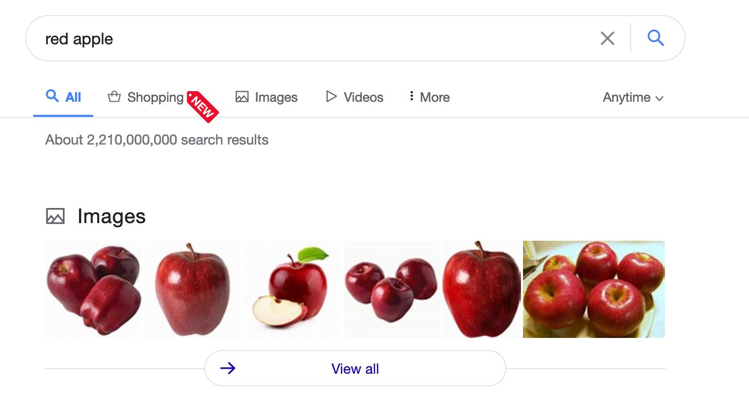 Results for: red apple
