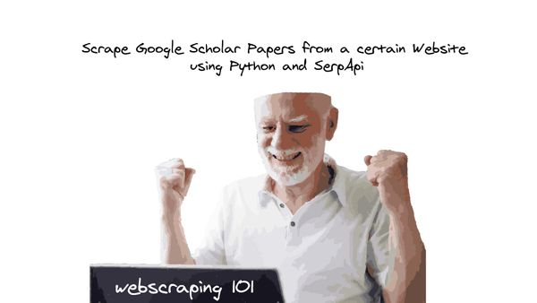 Scrape Google Scholar Publications from a certain website using Python