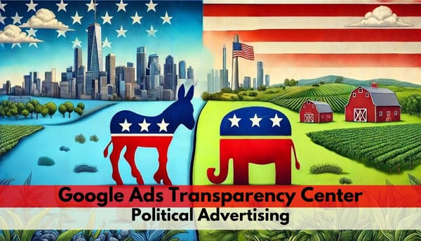 Google Ads Transparency Center shows a lot of information about Political Advertising displayed on its platforms.