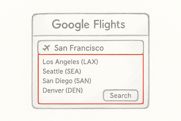 How to Scrape Google Flights Autocomplete API
