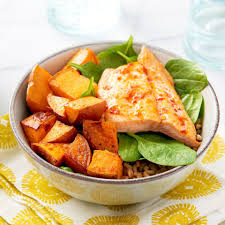 Salmon & Sweet Potato Grain Bowls