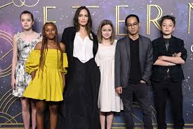 Photos of Angelina Jolie and Her Kids on Red Carpets