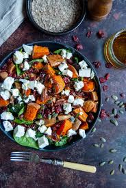 Butternut Squash Cranberry and Pecan Salad