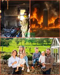 ๐ฅ FARMHOUSE IN FLAMES! ๐ฑ Emmerdale star Kelvin Fletcher has been left  heartbroken after a raging fire tore through his family's dream farm,  leaving their home in ruins. ๐๐ฅ He called it โ