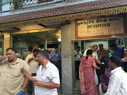 Brahmins Coffee Bar in Bangalore serves traditional South Indian food