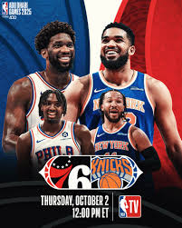We're 24 hours out from the 2025 NBA Preseason tipping off with action in  Abu Dhabi! Watch the 76ers take on the Knicks: Thursday at 12:00pm/et on  NBA TV ➡ https://nba.smart.link/o6sdi3ux1
