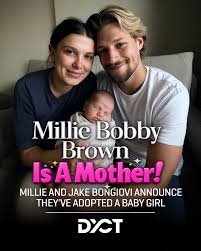 Millie Bobby Brown & Jake Bongiovi Welcome Baby Girl The 21-year-old  Stranger Things star and her husband, Jake Bongiovi, announced they have  adopted a baby girl. In a joint Instagram post, the