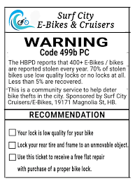 Bike Locks and Safety in Huntington Beach