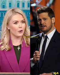 MUSIC WORLD ERUPTS: MICHAEL BUBLÉ CLAPS BACK AT KAROLINE LEAVITT — “YOU  DON'T HAVE THE RIGHT TO REWRITE WHO I AM!” — HIS EXPLOSIVE RESPONSE IGNITES  A CULTURAL FIRESTORM!  https://news.usstareveryday.com/giangqhtv/music-world-erupts-michael-buble-claps  ...