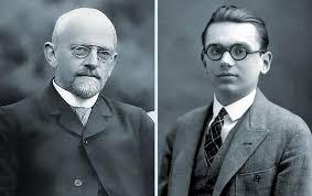 In the early 1920s, the mathematician David Hilbert (left) proposed a  program to establish a “complete” foundation for mathematical truth. In  1930, Kurt Gödel (right) proved that this was an impossible task.