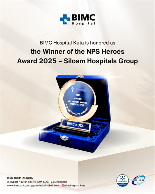 Proud Moment for BIMC Hospital Kuta🏆 We are honored to be named the Winner of the NPS Heroes Award 2025 at the Siloam Quality Awards, reco…