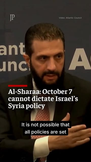 Al-Sharaa: October 7 cannot dictate Israel's Syria policy

Speaking in New York, Syrian President Ahmed al-Sharaa says he understands wha…