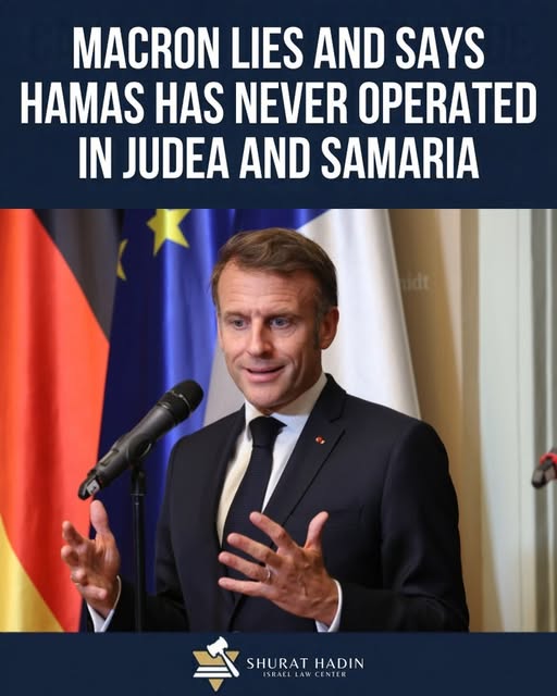 Macron told the UN that Hamas has “never operated” in Judea and Samaria.
The facts say otherwise.

Hamas cells and attacks there are exte…