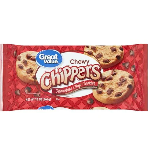 Great Value Chewy Chocolate Chip Cookies Family Size 19.5 oz