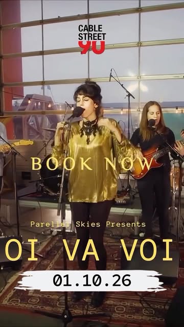 📣 Acclaimed London band Oi Va Voi will mark the 90th anniversary of the Battle of Cable Street with a special concert celebrating music,…