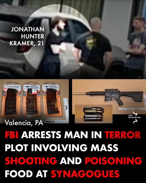 BREAKING - per the FBI, Jonathan Hunter Kramer used social media to spread ISIS and Hamas propaganda, offer explosives manuals and discus…