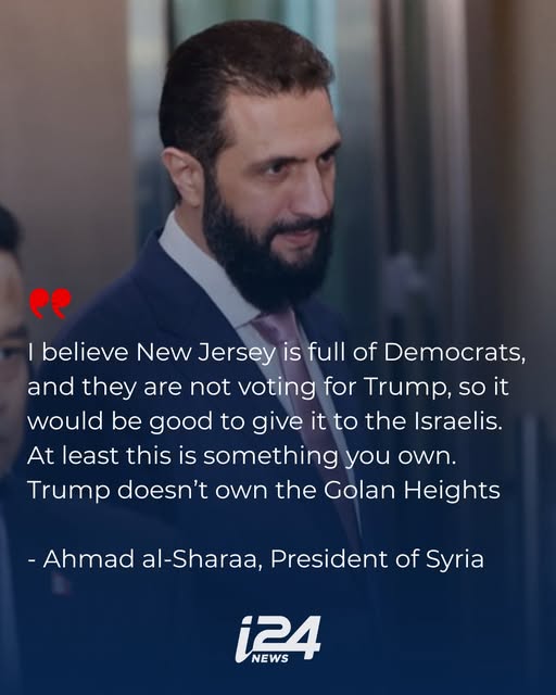 Speaking to the press at the United Nations General Assembly, al-Sharaa recounted a story from his visit to the White House

Al-Sharaa sa…