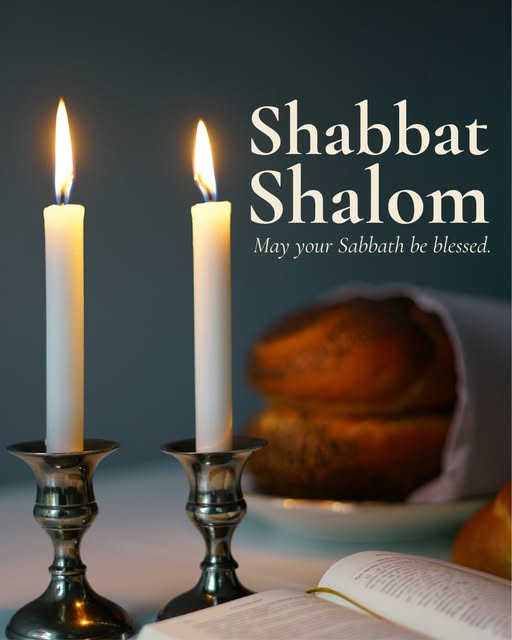 As the candles are lit and Shabbat begins, may your heart find peace, your home be filled with blessings, and your spirit be renewed in G…