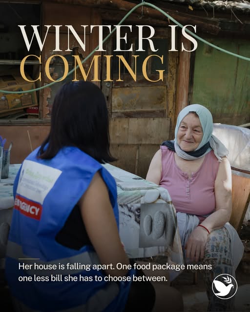 Winter is coming, and for Maria, every basic need matters.

A food package can mean one less impossible choice between groceries, medicin…