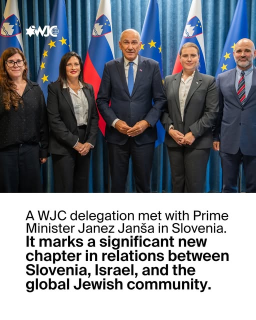 A senior World Jewish Congress delegation met today with 🇸🇮 Slovenian Prime Minister Janez Janša and senior members of his government,…