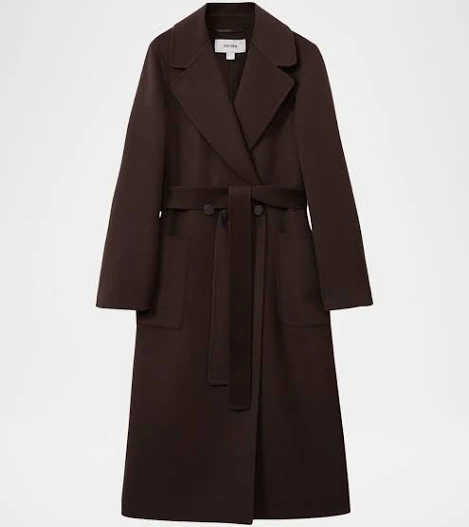 Neiman Marcus Reiss Women's Lucia Double-Breasted Wool-Blend Coat