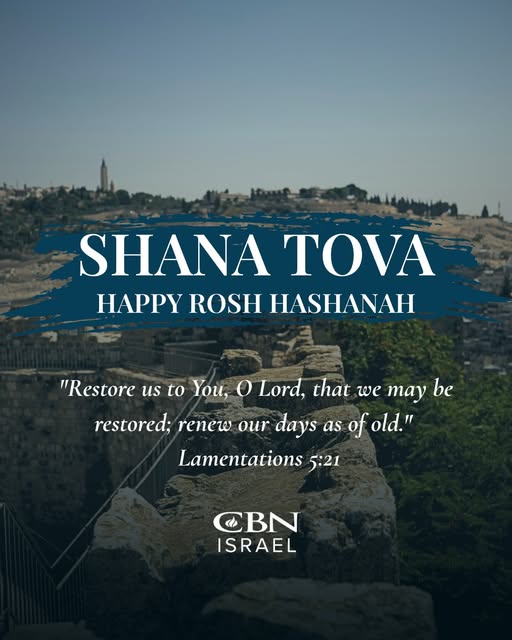 Shana Tova from Jerusalem. 🍎🍯
As the shofar sounds and a new year begins, our prayer is simple, yet sincere:
"Restore us to You, O LORD…