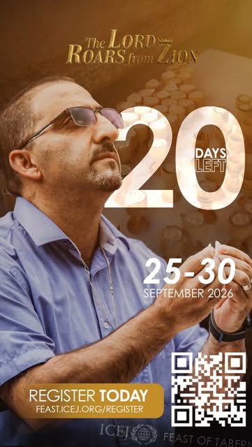 ⏳ 20 DAYS TO GO! 🦁 
Jerusalem is calling! In just 20 days, believers from around the world will gather for the Feast of Tabernacles 2026…