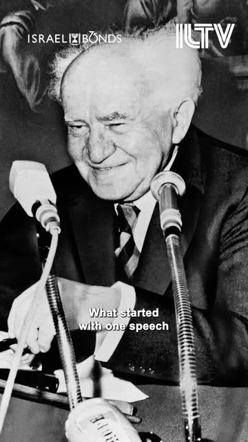 🇮🇱 A dream can inspire a nation. But building one takes more.
 David Ben-Gurion had a vision for Israel’s future — and Israel Bonds bec…