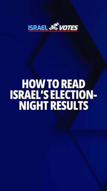 How to read Israel’s October 27th election-night results