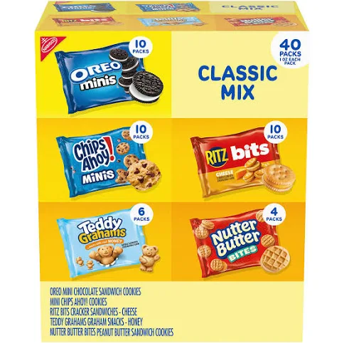 Nabisco Classic Mix Cookie & Cracker Variety Pack 40 pk.