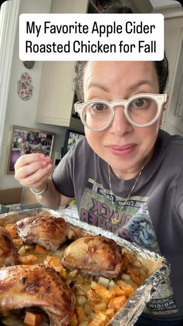 Apple Cider–Roasted Chicken
Recipe in EAT JEWISH 
serves 6

1 cup (240 ml) apple cider
¼ cup (60 ml) extra-virgin olive oil
2 tablespoons…