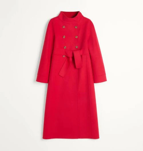 Valentino Valentino Garavani Women's High-Neck Double-Breasted Wool & Cashmere Coat