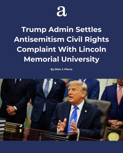 The Trump administration has reached a civil rights settlement with Lincoln Memorial University over policies that allegedly prevented Je…