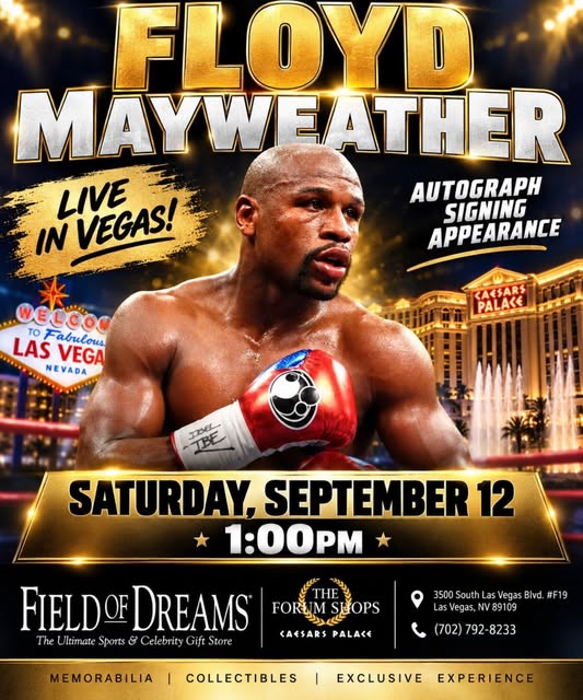 Las Vegas - Come see me on Sept 12th at The Field Of Dreams at The Forum Shops inside of Ceasars Palace. See you there!!