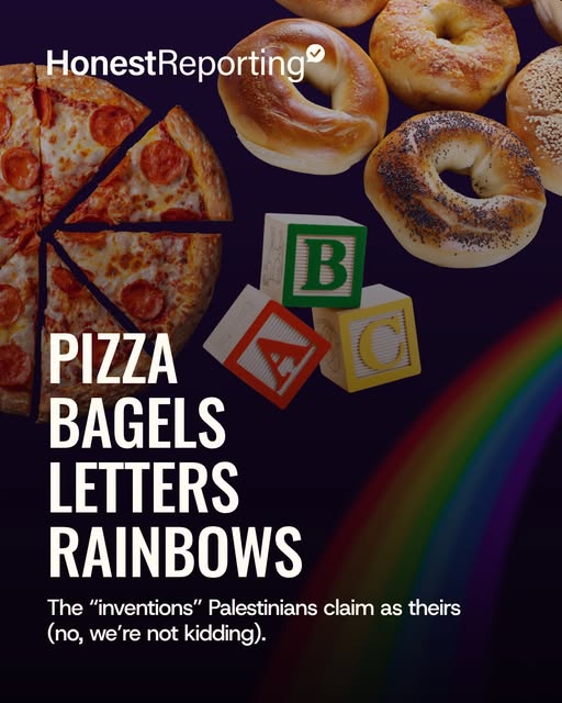 Pizza. Bagels. The alphabet. Even color.

All have been claimed as “Palestinian.”

Some of these claims have racked up tens of thousands…