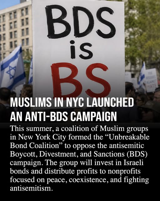 Over the summer, a coalition of Muslim groups in New York City formed the “Unbreakable Bond Coalition” to oppose the antisemitic Boycott,…